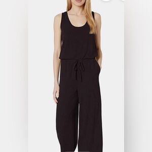Daily Ritual Black Sleeveless Wide-Leg Jumpsuit. Size Small.